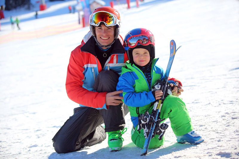 Детский лыжный тренер, Уроки горных лыж для детей 